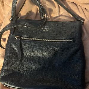 Kate Spade Black Pebbled Leather Crossbody Bag